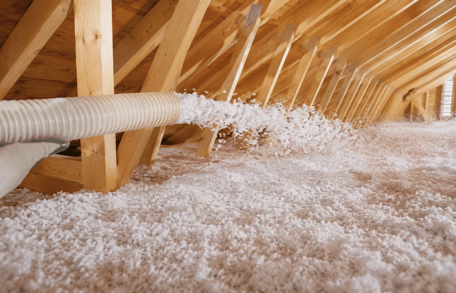 Residential insulation work in a Callaway home